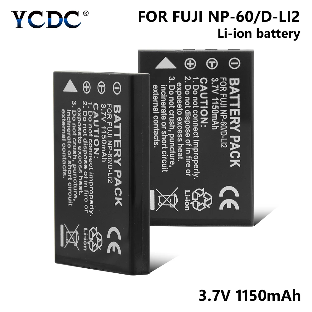 Аккумулятор NP60 NP 60 для камеры 1/2 шт. литиевая батарея 1150 ма/ч Samsung Toshiba и других