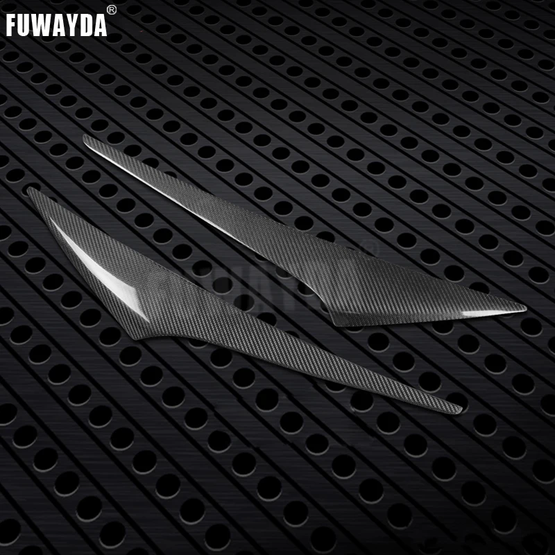 Высококачественные декоративные фары FUWAYDA из настоящего углеродного волокна для