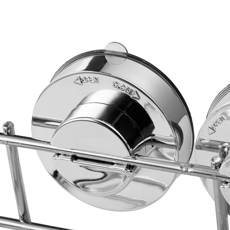 Стойка для хранения в ванную комнату с мощной присоской угловая полка стойка