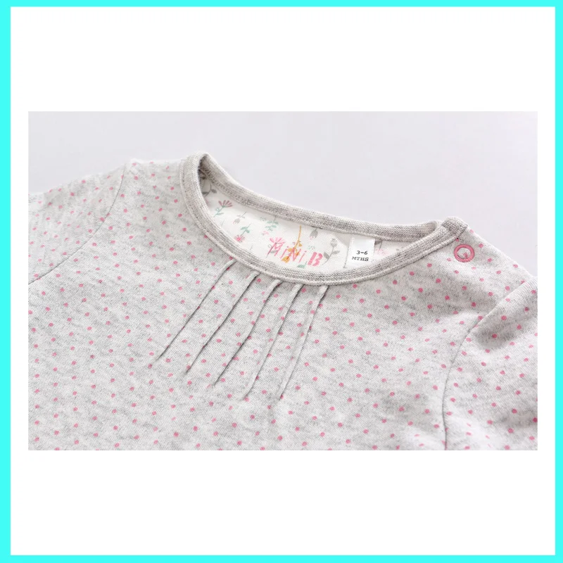 Комплект одежды для новорожденных девочек: футболка + нагрудники штаны|conjunto infantil