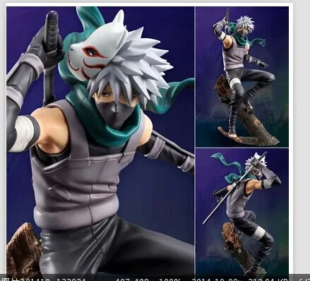 MegaHouse GEM Hatake Какаси Наруто темная версия темной страницы ручная модель