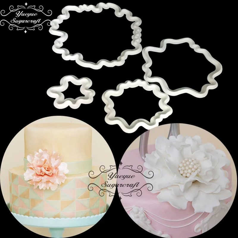 Yueyue Sugarcraft пион/Орхидея/Гвоздика цветок пластиковый резак для помадки форма торта