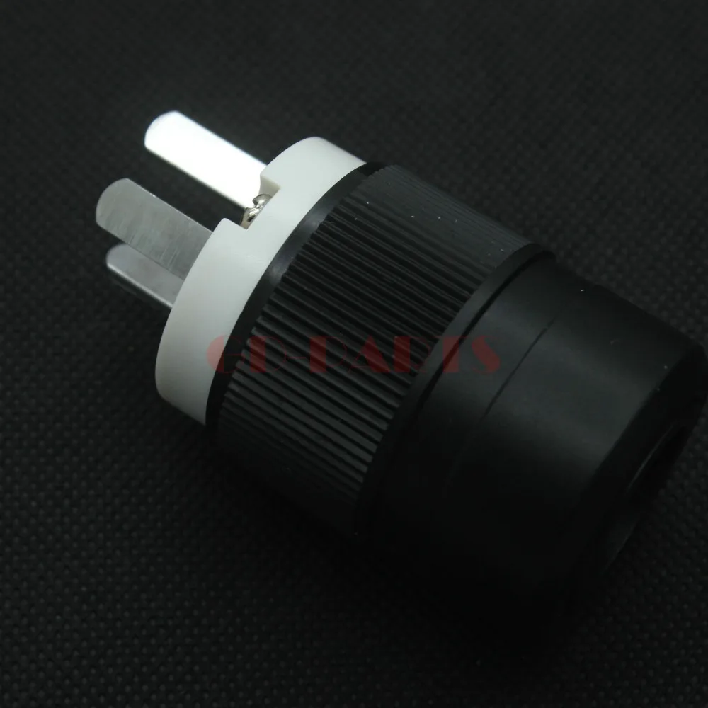 Штепсельная Вилка Schuko AU AR с хромированным покрытием стандартный мужской сетевой