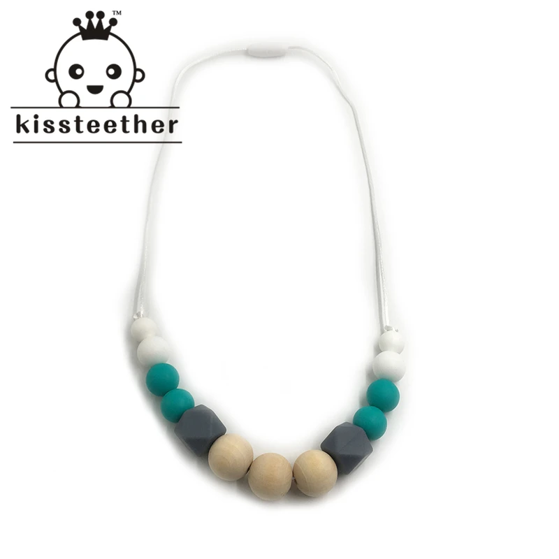 Детский Прорезыватель для зубов ожерелье кормления пищевой силиконовый