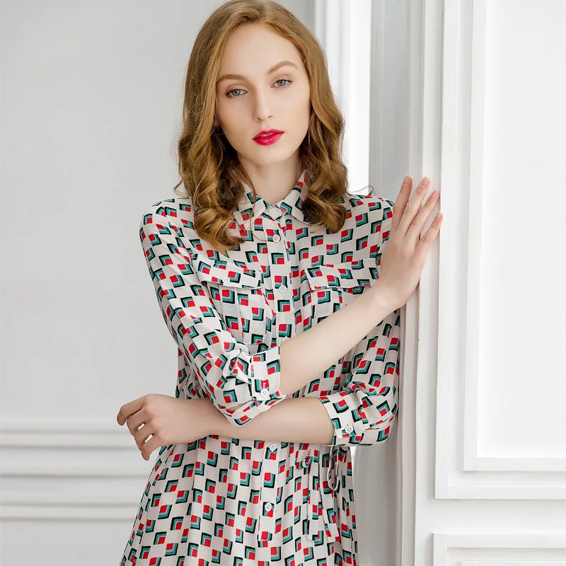 Женское Короткое платье рубашка PIXY летнее клетчатое в Корейском стиле на