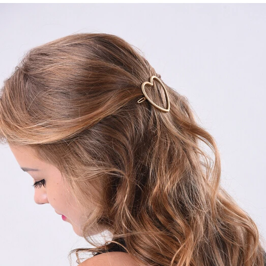 Timlee H117 с принтом сердечка и дизайном в виде прозрачных звездочек заколки для