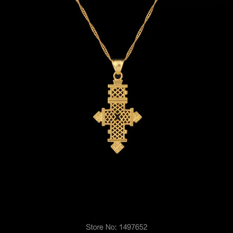 Кулон в виде креста Adixyn для мужчин и женщин кулон золотого цвета ожерелье
