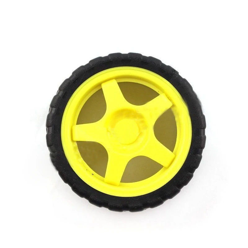 4 шт. для Arduino Smart Car Robot пластиковое колесо шин с DC 3-6V мотор-редуктор | Игрушки и