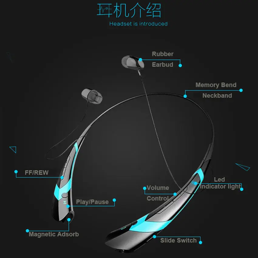 Bluetooth наушники с шейным ободом для Iphone Samsung Xiaomi|bluetooth headphone|headphones earphonesearphone wireless |