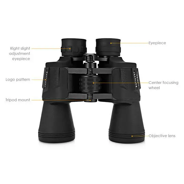 Бинокль Beileshi 20X50 56 M/1000 M HD Vision широкоугольный Призма Бинокулярный Открытый
