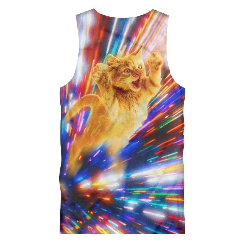 OGKB Мужская рубашка без рукавов для фитнеса 3D с принтом Человека паука черная