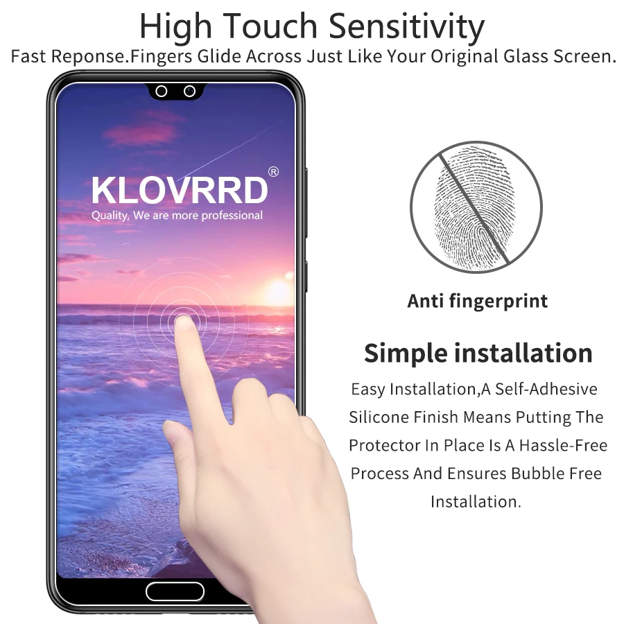 KLOVRRD закаленное стекло для Huawei p20 lite PRO протектор экрана P20lite P20PRO защитная пленка