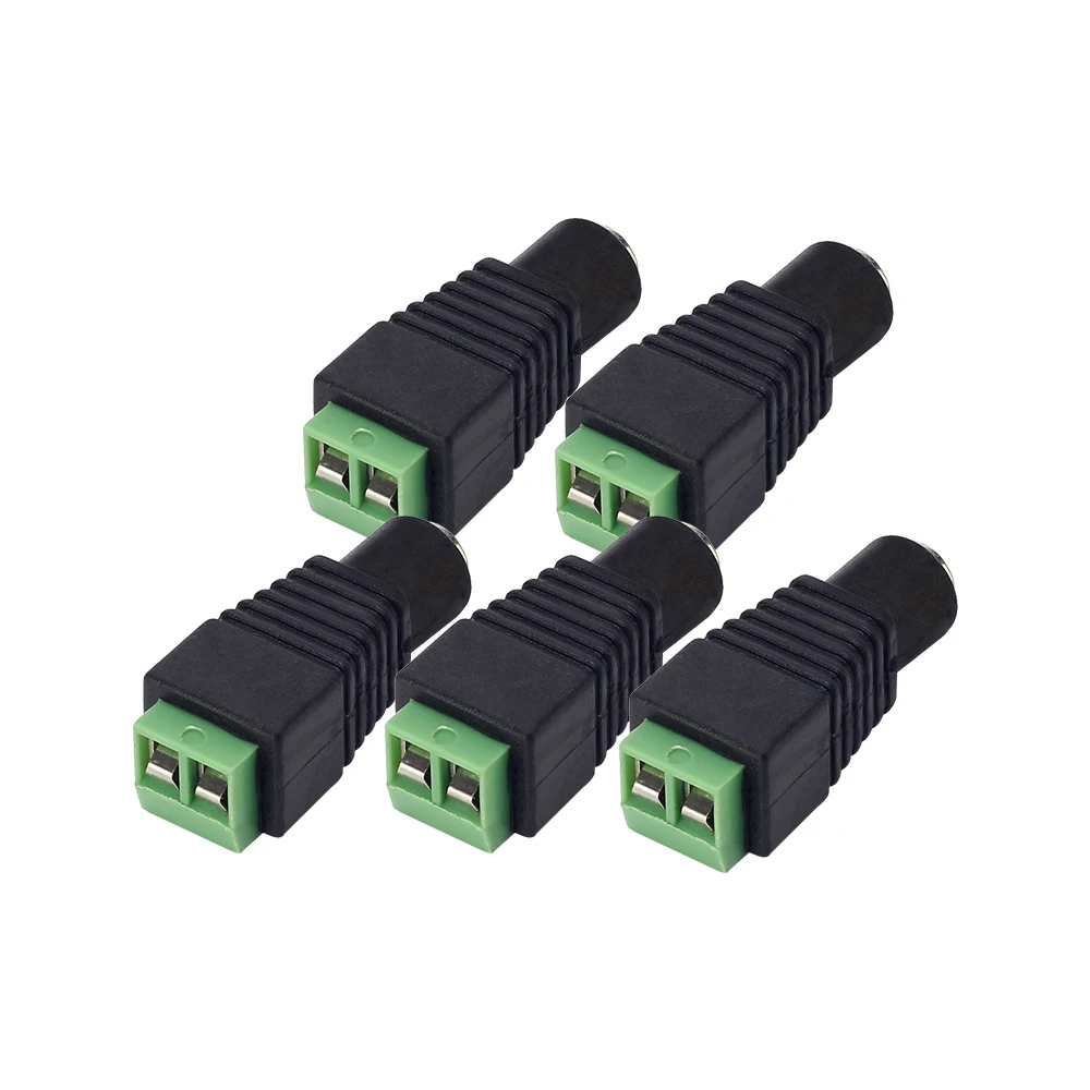 

5pcs/lot Power Jack connector, female DC adapter, transposon for LED strip, DC female adapter, DC transformer