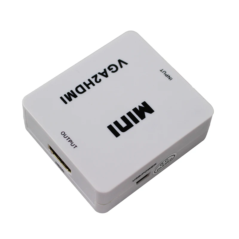 Переходник для мини-аудио и VGA на HDMI 2 шт./лот кабель преобразователя видео со