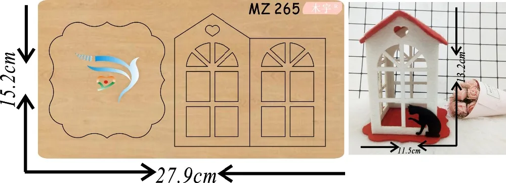 Вечерние принадлежности для фонарей mz265 muyu новая деревянная форма скрапбукинга