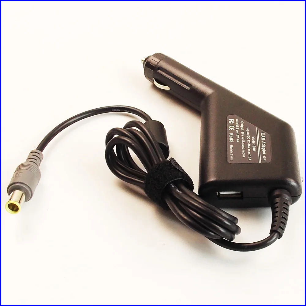 20V 4.5A Laptop Car DC Adapter Charger Power+USB for IBM Lenovo Thinkpad X100 X100e X121 X120e X121e X200 X201 X220 X230 X300 | Компьютеры