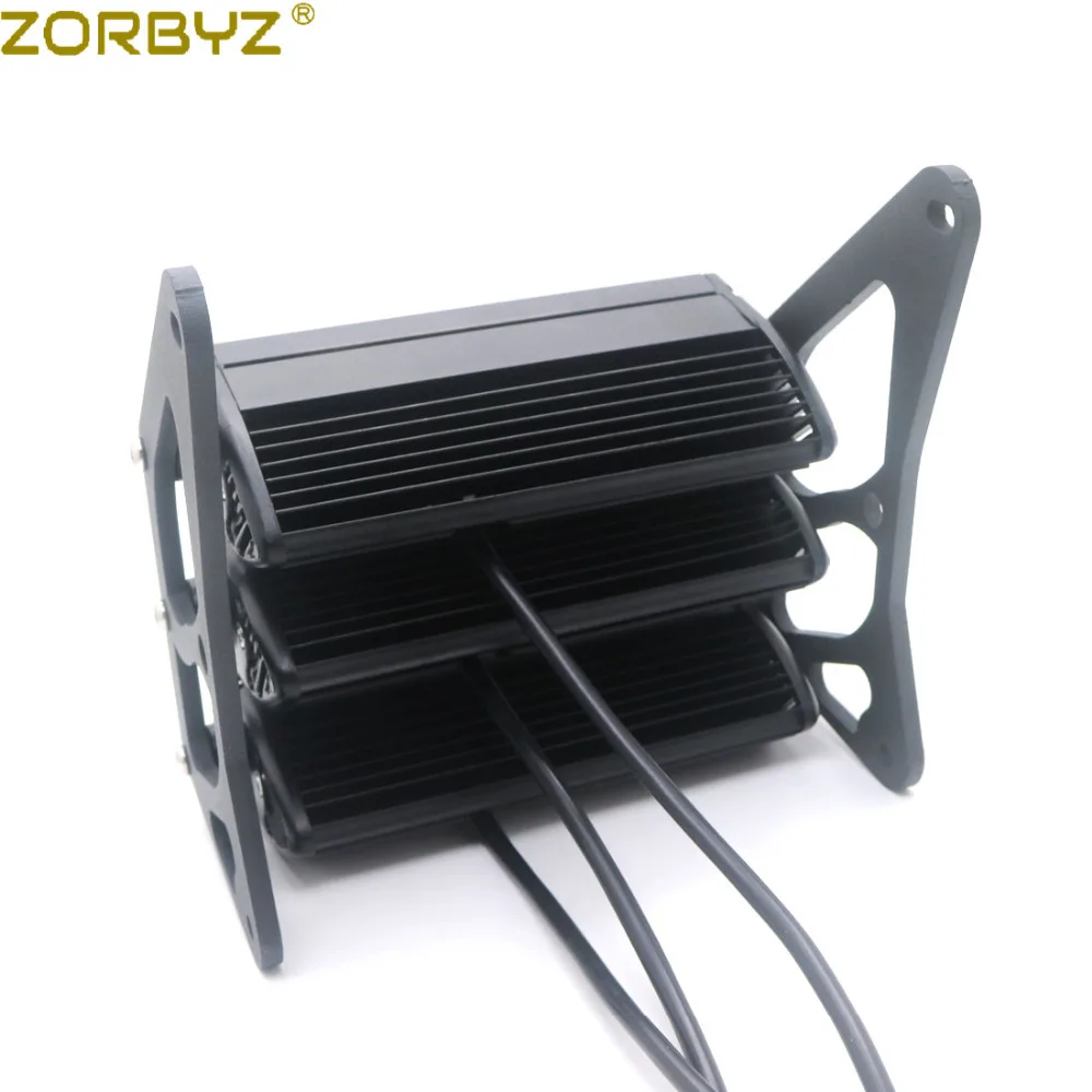 ZORBYZ мотоциклетный Черный винтажный трехуровневый светодиодный кронштейн для
