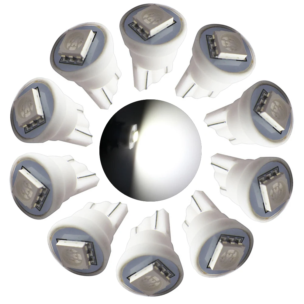 100 шт. #555 194 T10 W5W AC 6 3 V #44 5050smd пинбол led|pinball led t10|light forme light |
