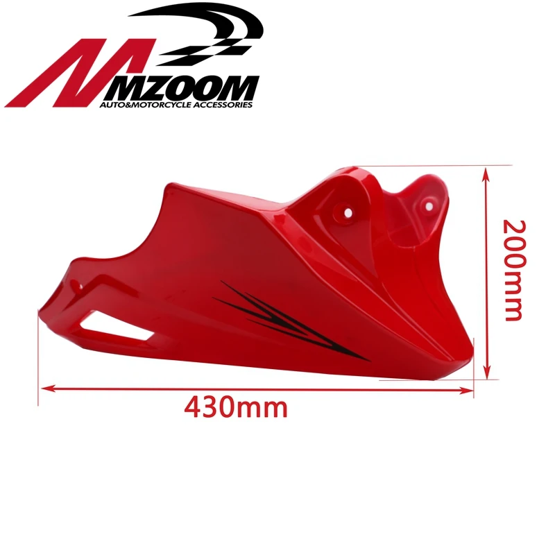 For Honda MSX 125 2013 2014 2015 Black Red Engine Protector Guard Cover Under Cowl Lowered Low Shrouds Fairing Belly Pan|belly pan|black engine