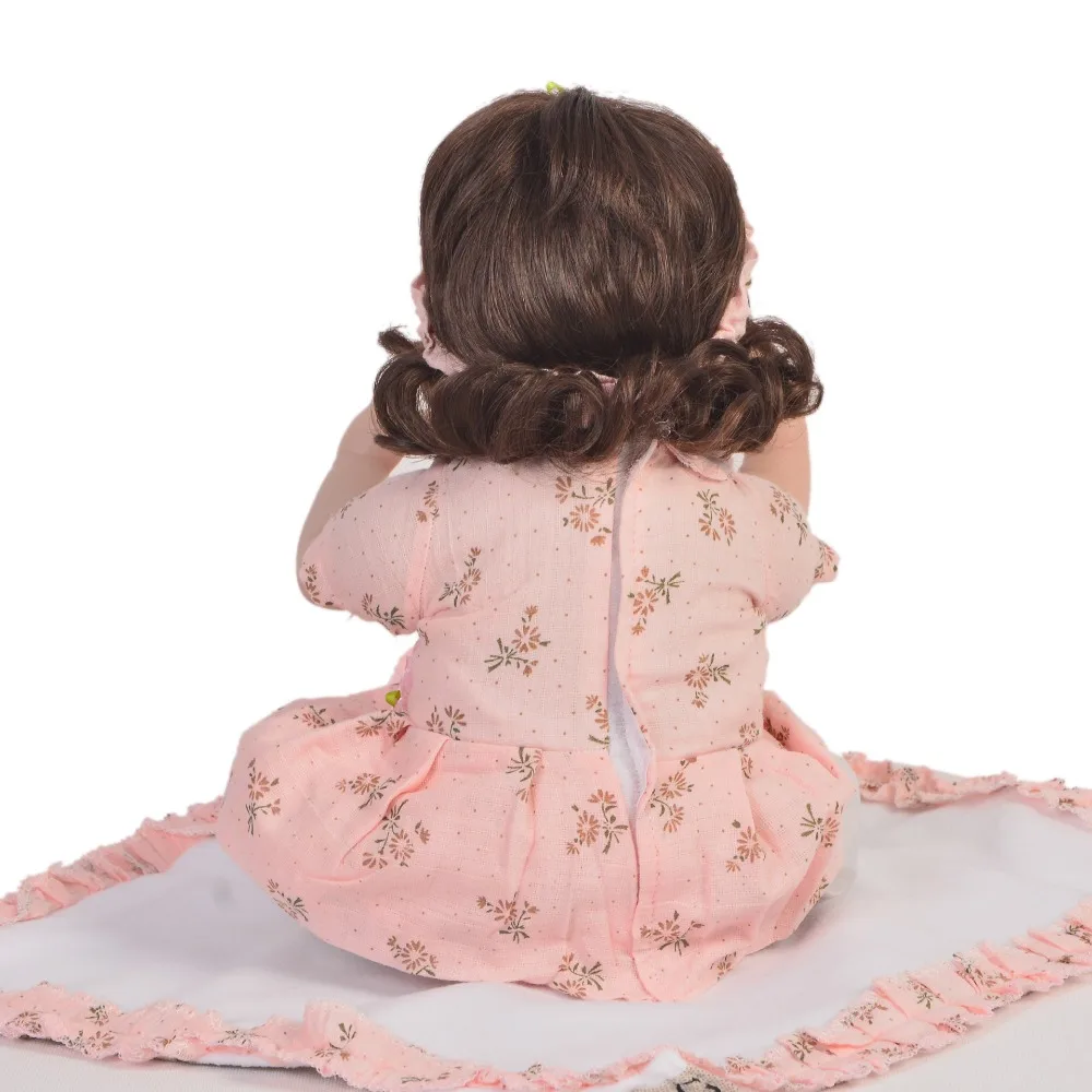 17 ''возрождаются куклы для детей мягкий силиконовый корпус KEIUMI Reborn Baby