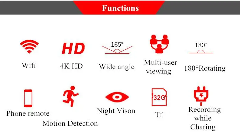 4K мини WiFi камера Магнитная HD 1080 P/720 P видео аудио рекордер ночное видение датчик движения видеокамера няня вращающаяся микро камера