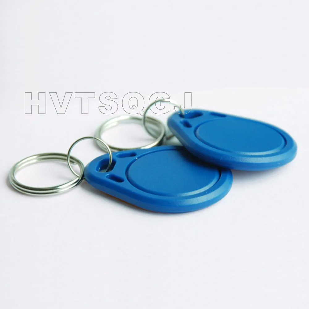 

500pcs/lot RFID Key Fobs keychain 13.56MHz Proximity ABS IC Tags NFC 1k Tag Access Controller With Chinese Fudan S50 1K Chip