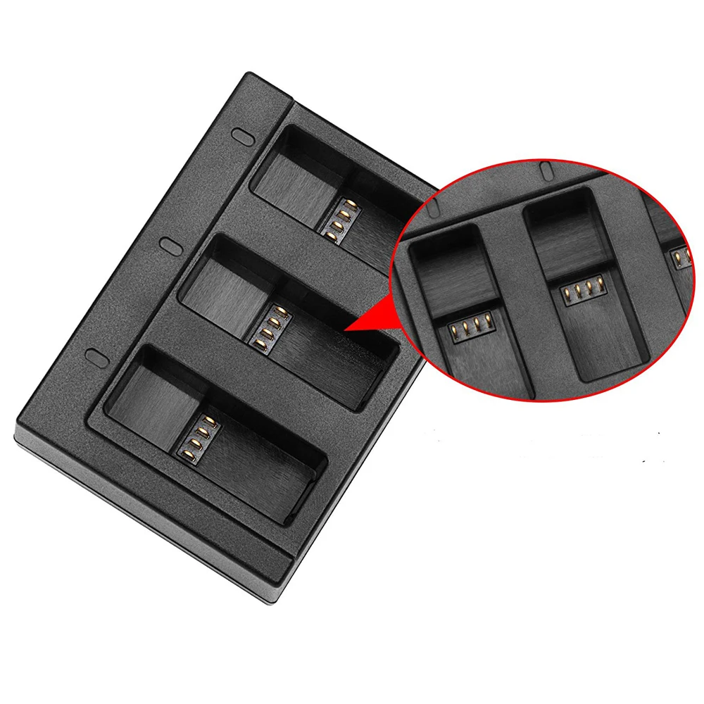 Зарядное устройство с двумя портами для GoPro Hero 7 6 5 Black camera 3 way USB 3 слота зарядное устройство для аккумулятора Go pro Hero Cam аксессуары