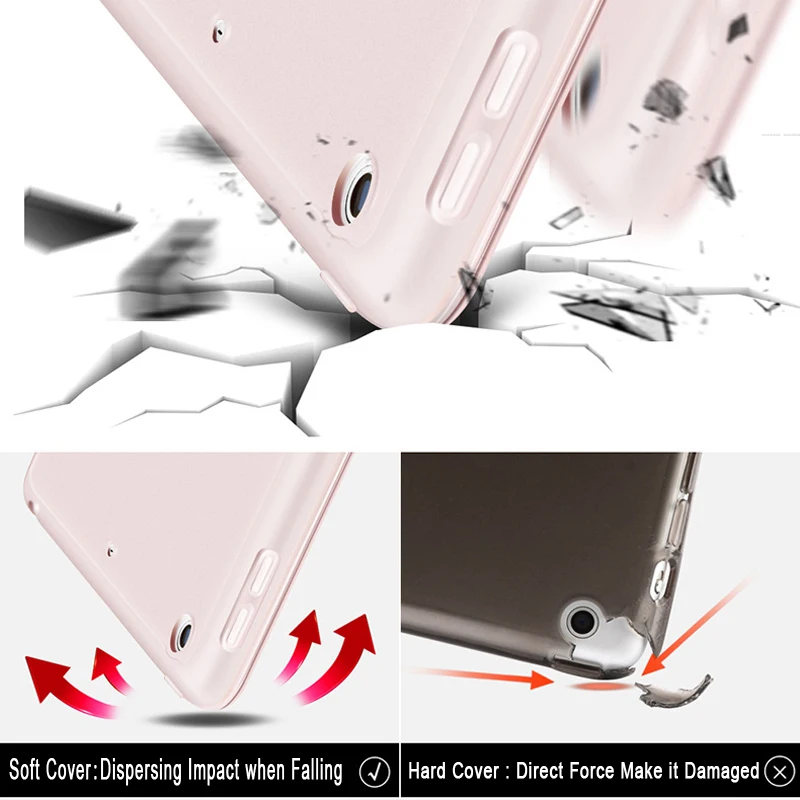 Мягкий силиконовый чехол накладка для Apple iPad 9 7 2017 2018 Air 1 2 5 6 го поколения кожаный