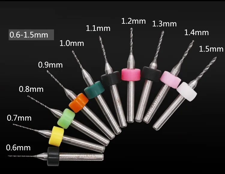 10pcs-различные Размеры Бесплатная доставка CNC твердосплавная микро PCB дрель HSS