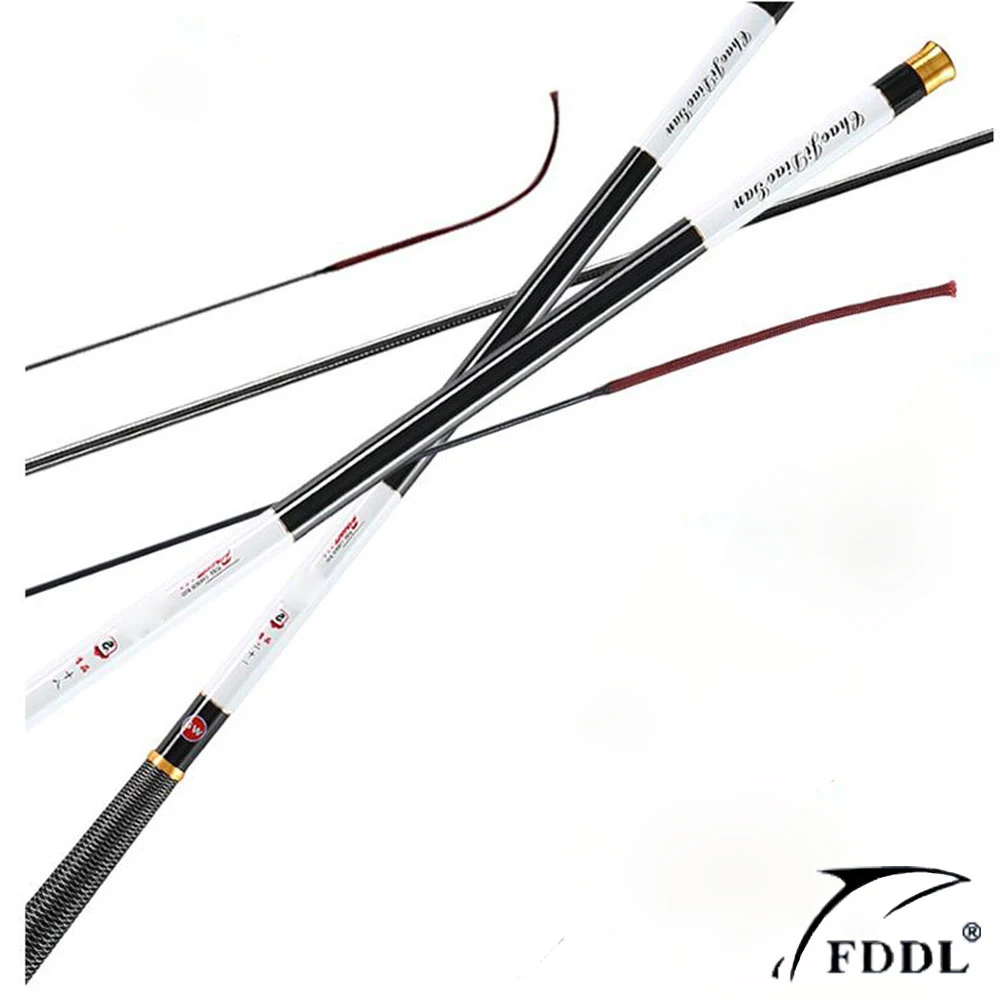 NEW Ultralight SuperHard 3.6/4.5/5.4/6.3/7.2 Meters Stream Hand Pole Carbon Fiber Casting Telescopic Fishing Rods Fish Tackle | Спорт и