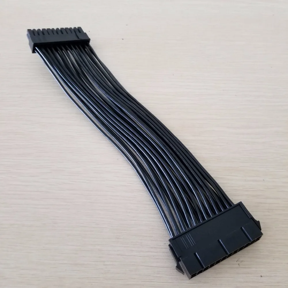 10 шт./лот ATX материнская плата 24Pin блок питания удлинитель 18AWG для ПК DIY 20 см/7 8