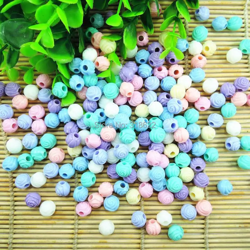 Бесплатная доставка новинка 11*12 мм ассорти смешанные цвета акриловые розы