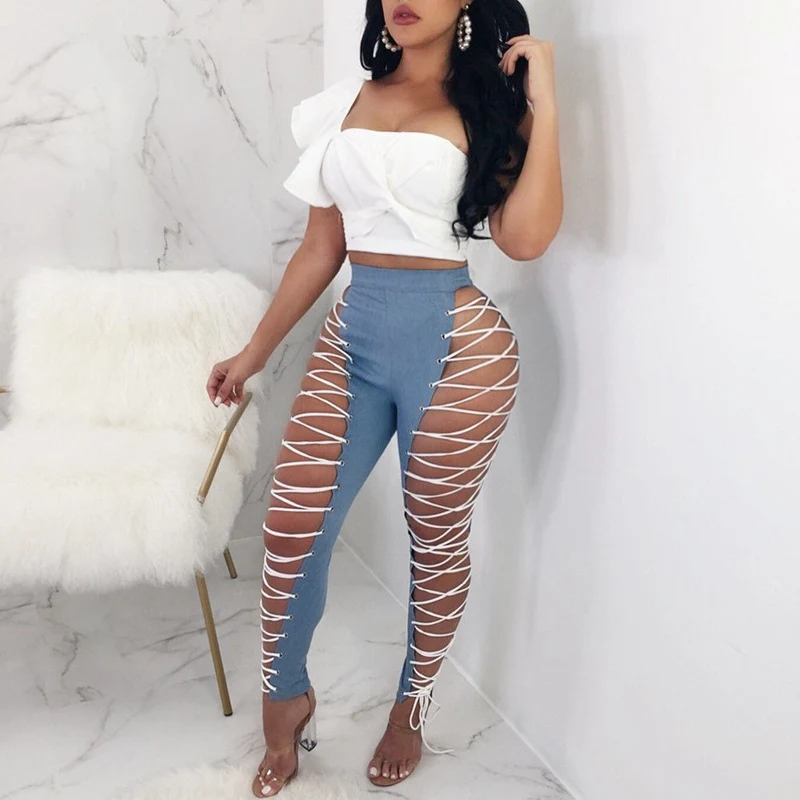 Женские облегающие брюки с высокой талией размера плюс повседневные дамские