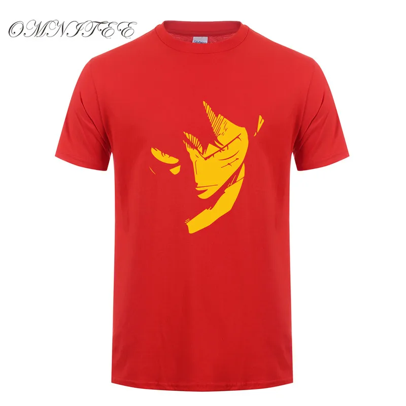 Футболка Omnitee One Piece Monkey D Luffy Мужская футболка с круглым вырезом коротким рукавом