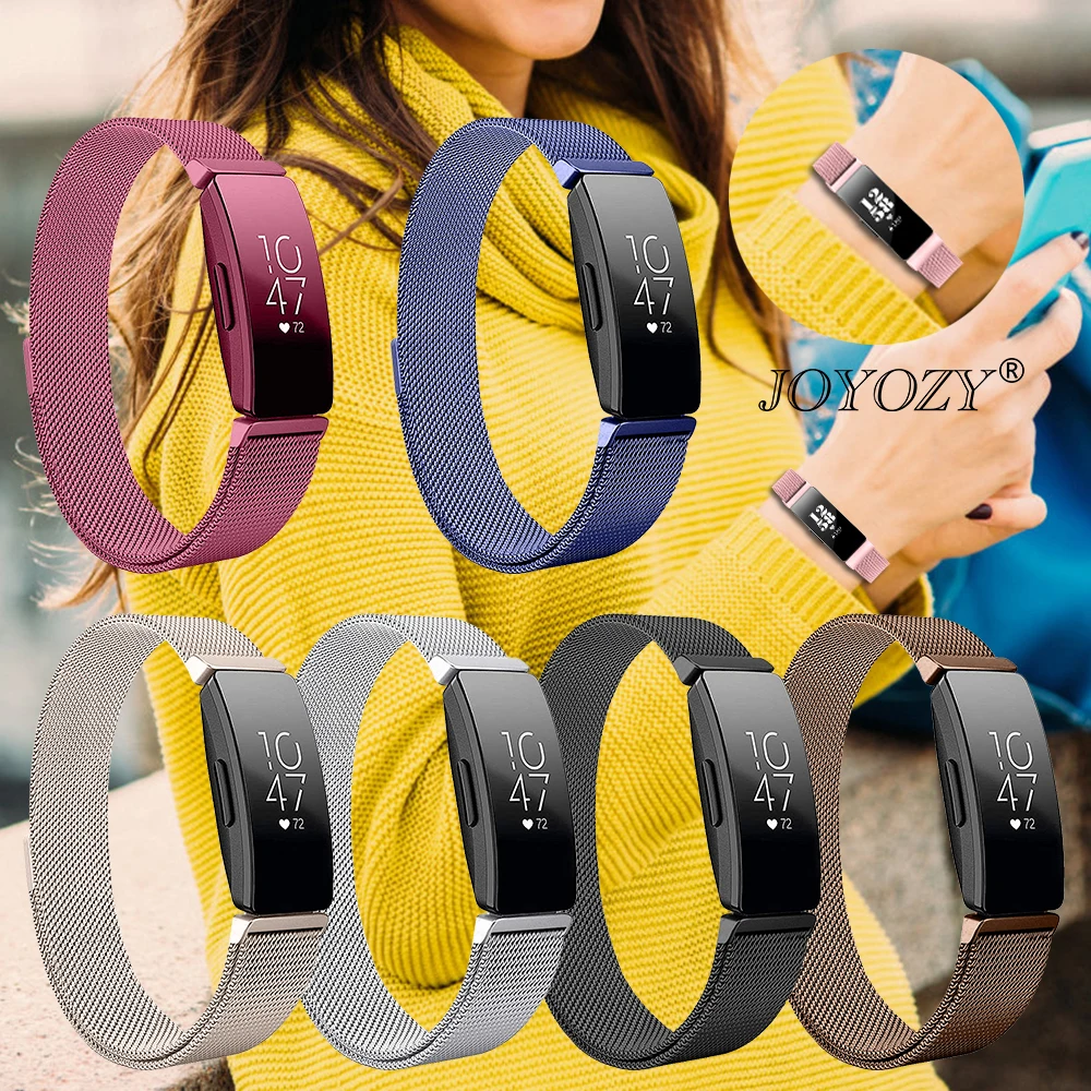 Сменная сетка Joyozy для часов Fitbit Inspire магнитный браслет из нержавеющей стали |