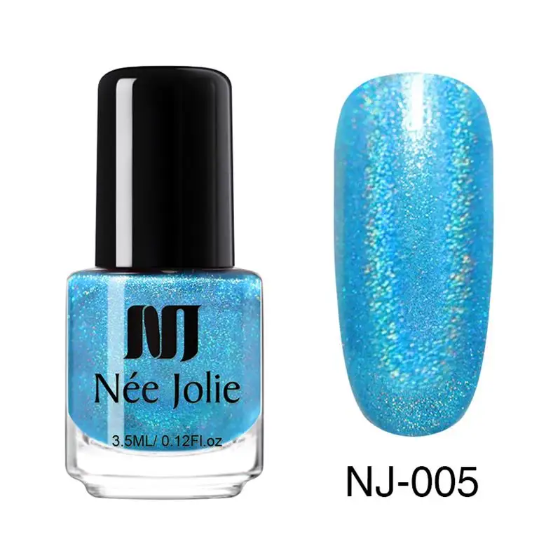 3.5ml Holo NJ-05 Матовый лак для ногтей NEE JOLIE 65 цветов 8/7. 5/3. 5 мл стойкий лак для ногтей Быстросохнущий лак для ногтей с голографическим эффектом - Цвет: 3.5ml Holo NJ-05