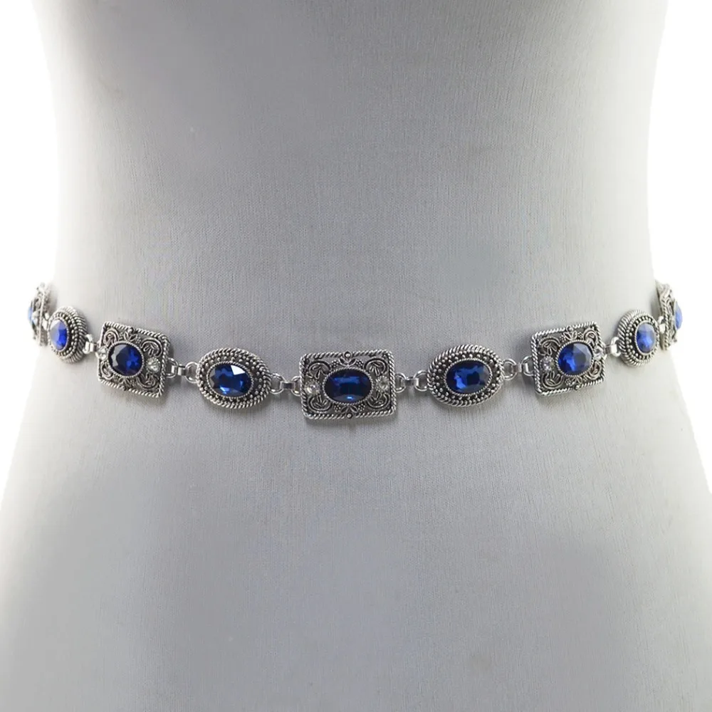 

Luxury Crystal Belly Belt Chain Red Blue Rhinestone Waist Chains For Wome Lady Sexy Dance Belly Waist Body Chains Dress Jewelry.