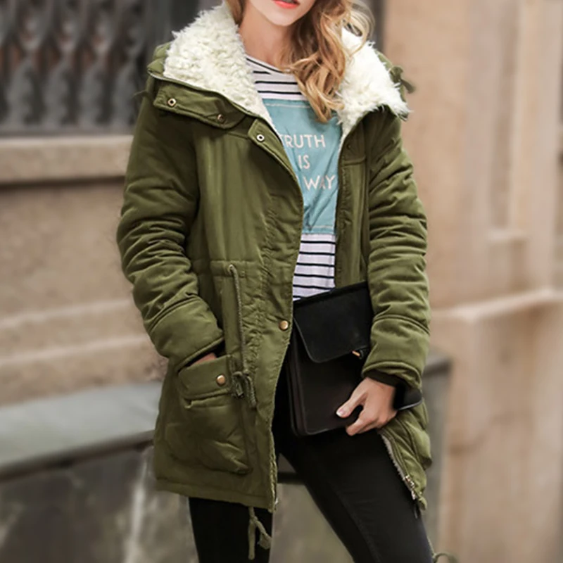 2018 Для женщин зимние парки Толстые куртки теплая верхняя одежда для дам женские