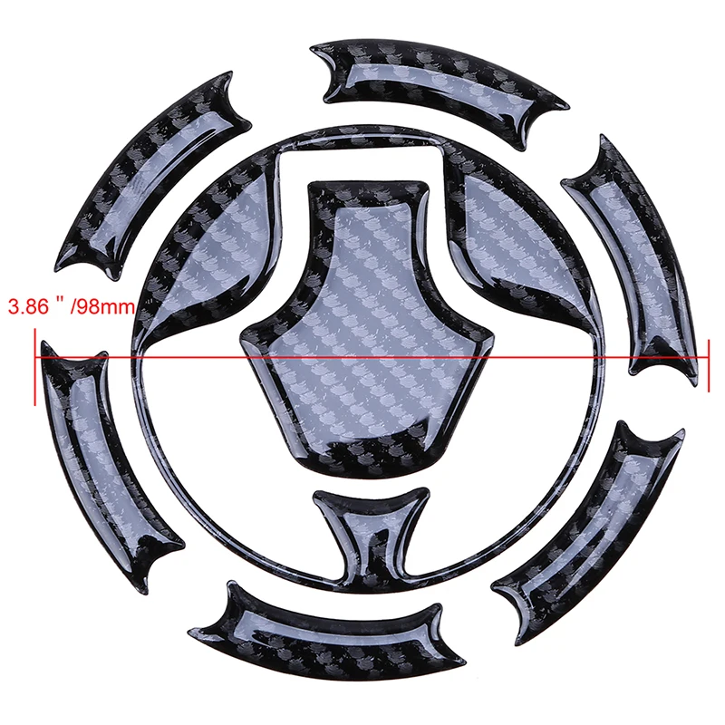 Posbay углеродное волокно мотоцикл топливный бак крышка крышки Pad наклейки