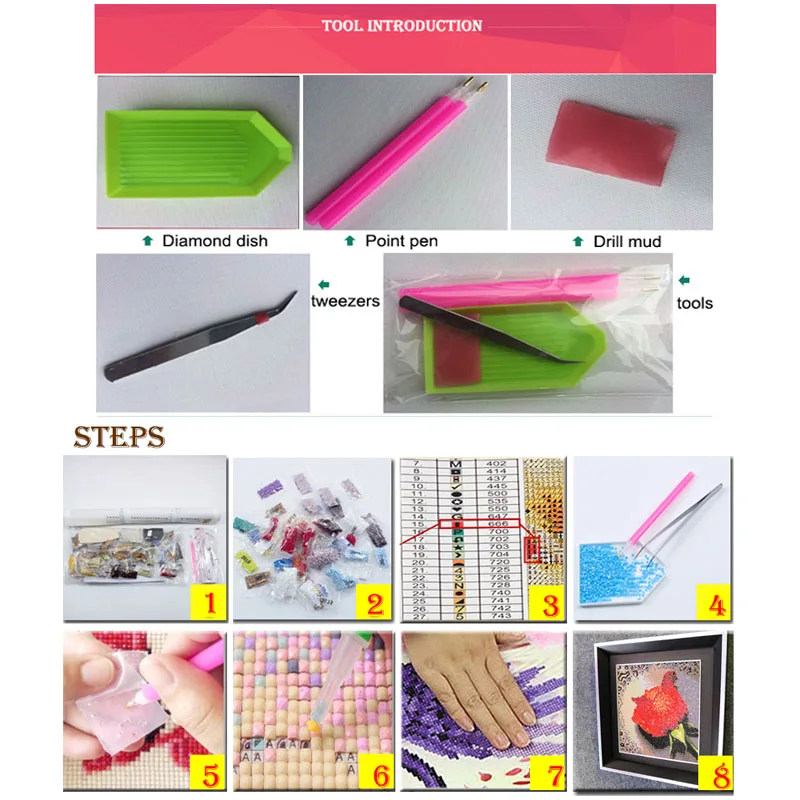 Набор для алмазной вышивки фермерская Ферма мозаика 5D сделай сам с 3 кристаллами -