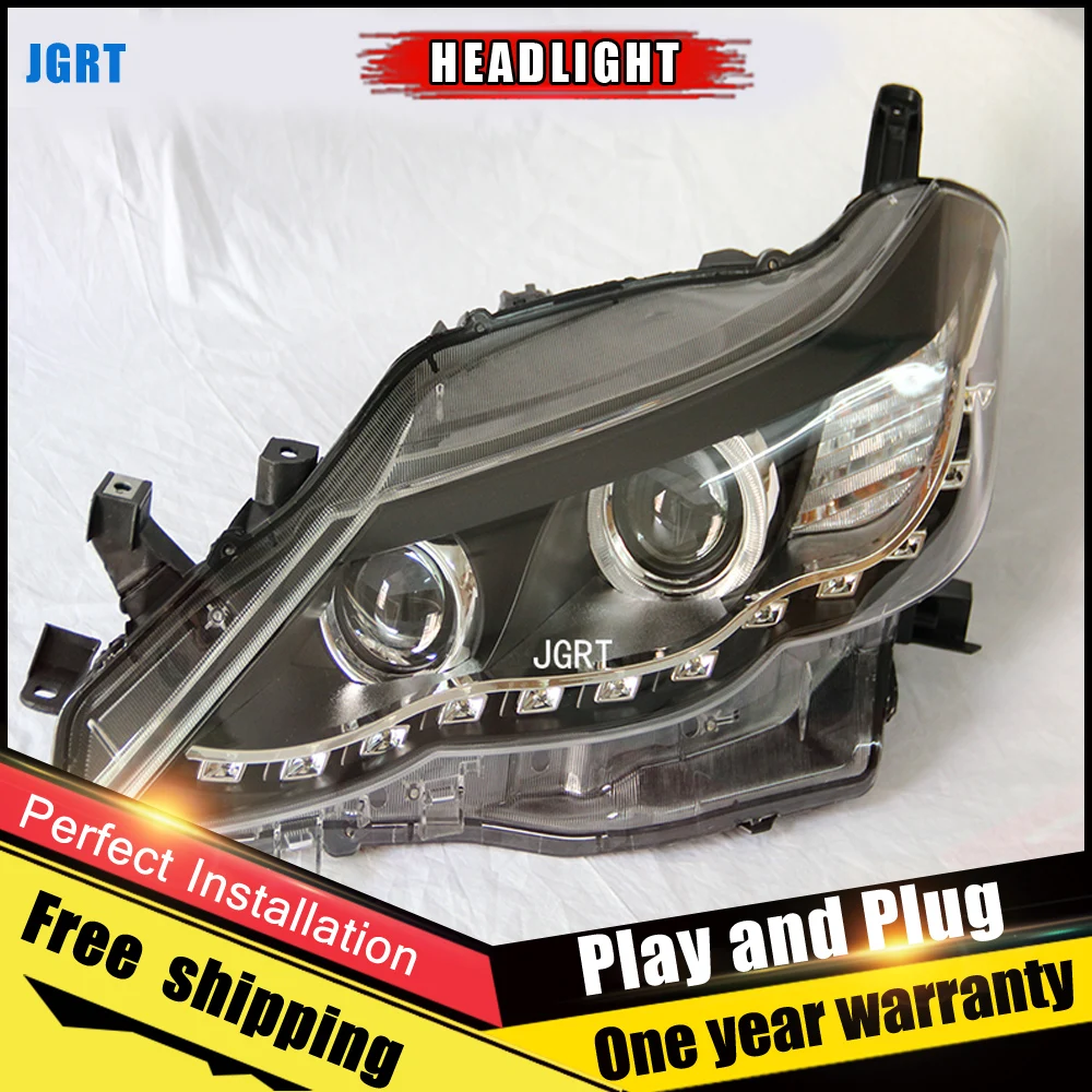 

Car Style LED headlights for Toyota new Mark X 10-13 for Mark X head lamp LED DRL Lens Double Beam H7 HID Xenon bi xenon lens