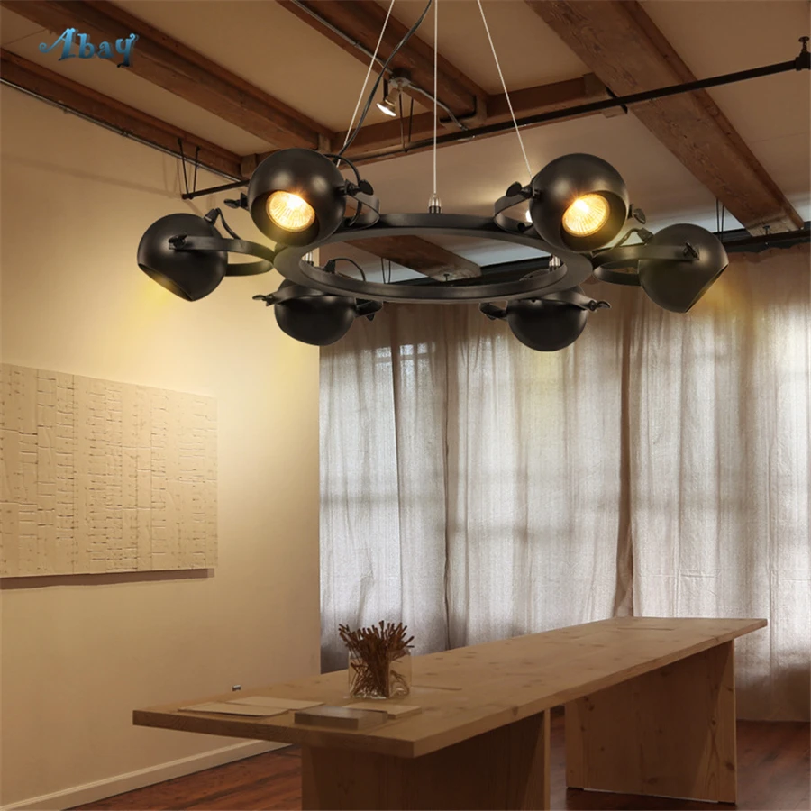 Offerte Nordic Industriale Di Arte Del Ferro Dell'annata Del Pendente Luci Per Bar Soggiorno Cafe Luce Del Punto Idustrial Decorazione Lampada A Sospensione Apparecchio