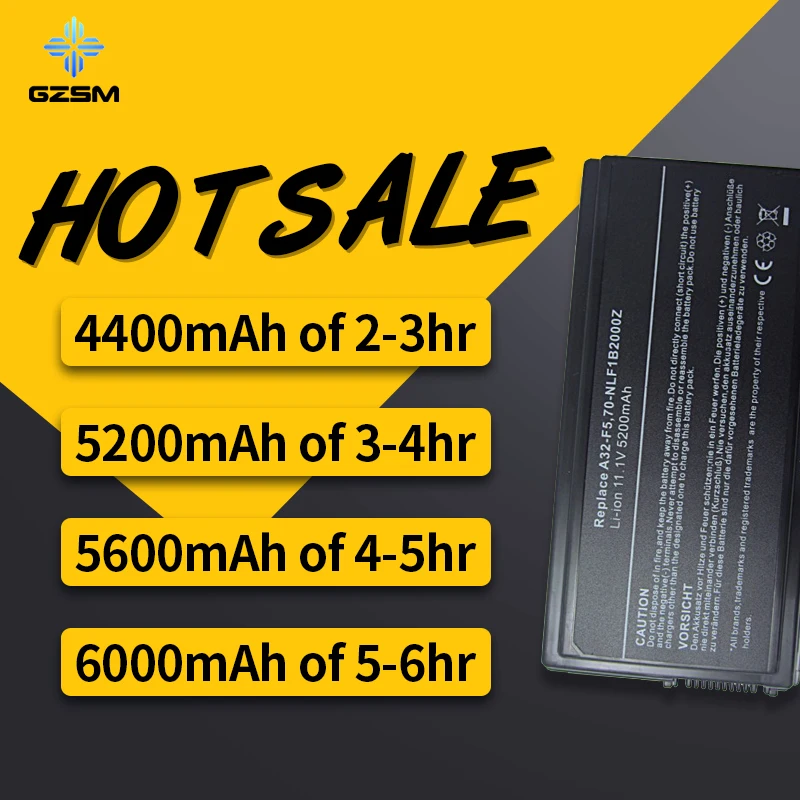 HSW 6 ячеек батареи для Asus a32 f5 f5c F5 F5C F5GL F5M F5N F5R F5RI F5SL F5Sr F5V F5Z X50 X50C X50M X50N X50R bateria|battery for