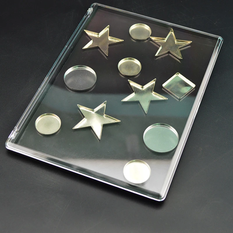 Большой размер пустая Магнитная палитра со звездой алюминиевые коробочки для