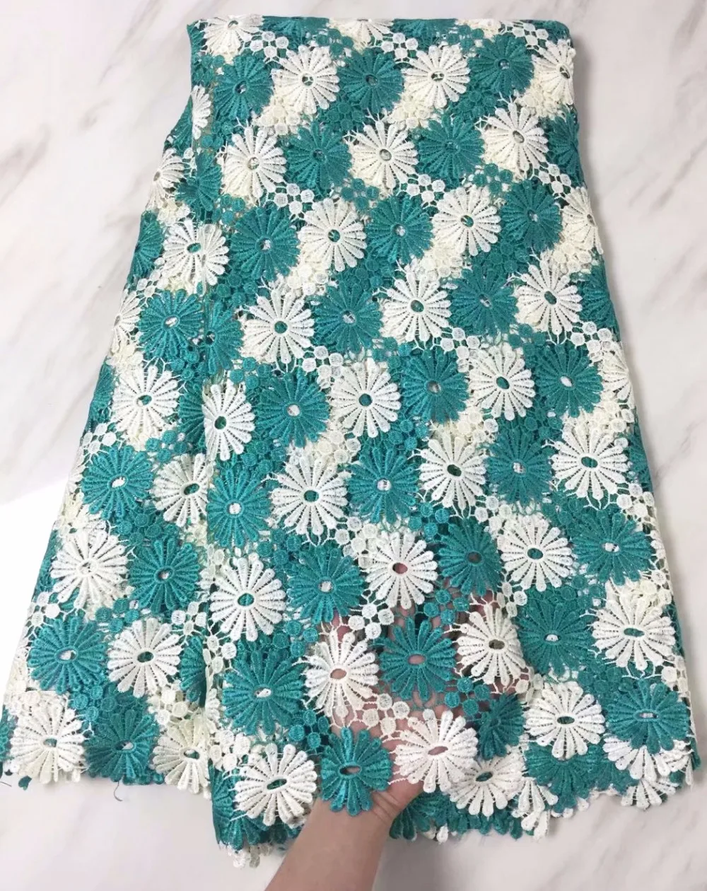 Nigerian Lace Fabrics 2018 African Guipure Fabric High Quality French Water Soluble PLL14 | Дом и сад