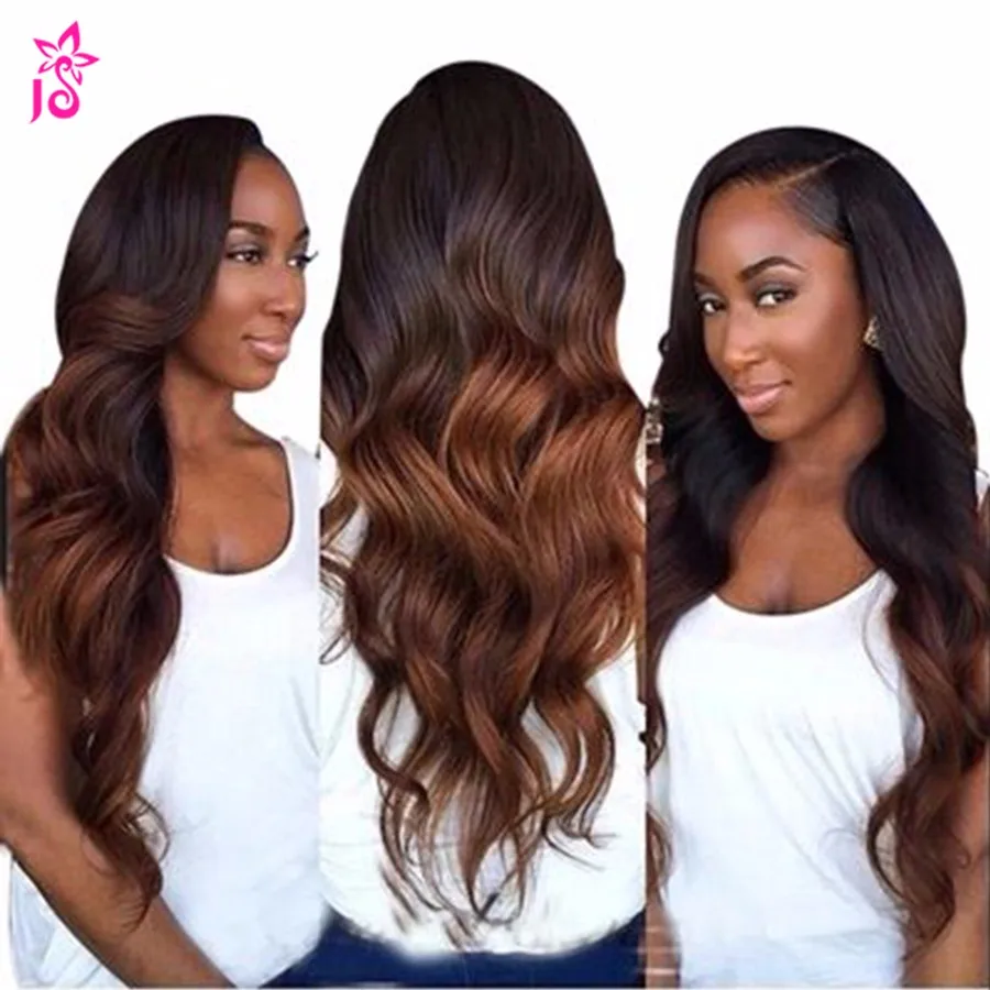 Пляж Волны Объемная Волна Бразильских Волос Queen Hair Products Ombre Блондинка Меда