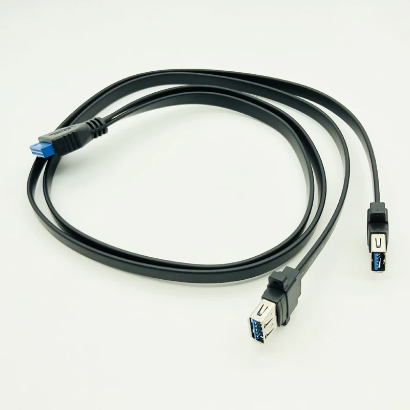 Коннектор H1111Z USB 3 0 для панельного крепления двухпортовый с внутренней резьбой