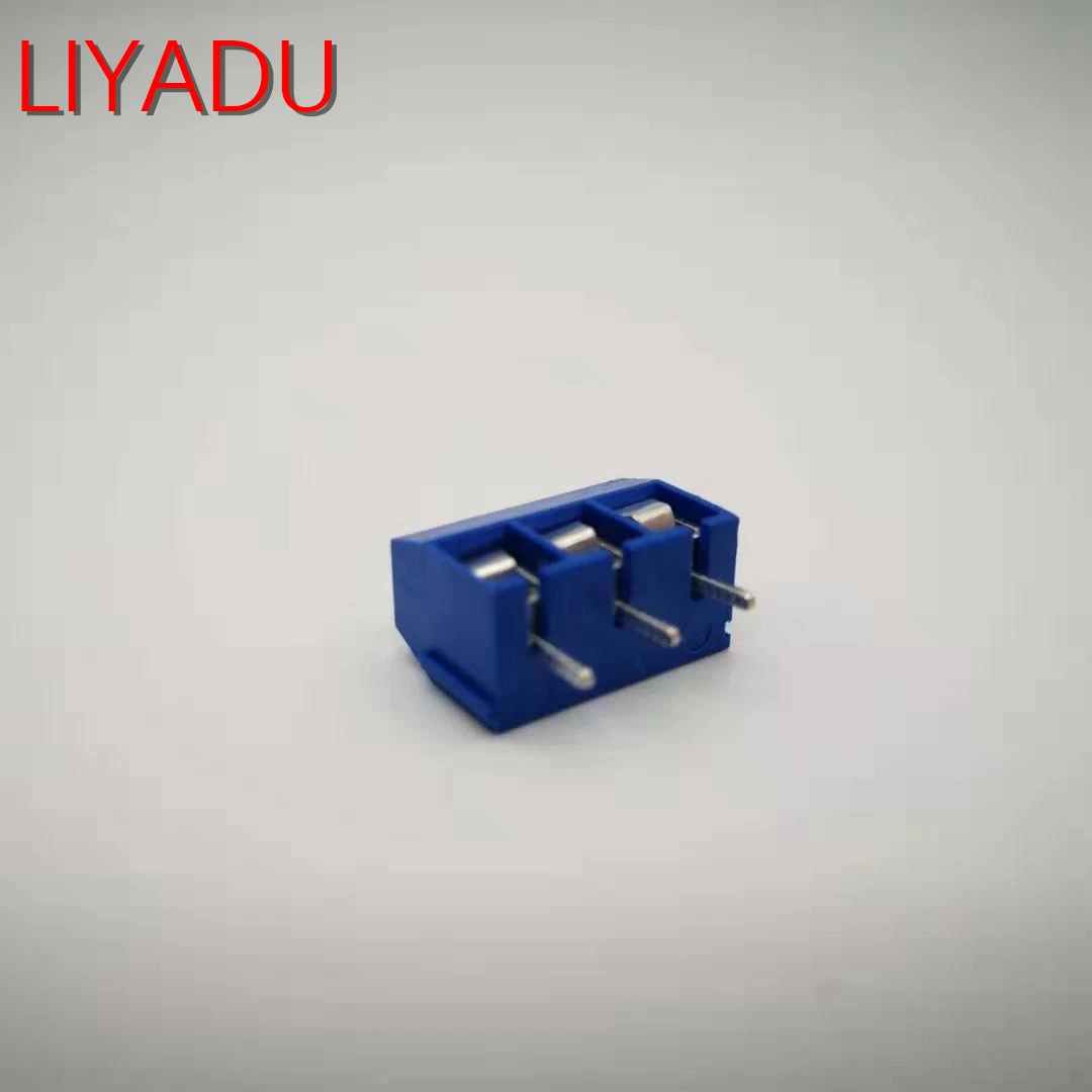 500 шт./лот KF301-3P Сращивание, винтовой Тип PCB расстояние 5,0 соединительные клеммы, терминал синий/зеленый/черный kf301