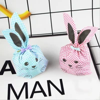 rabbit ear cookie bags candy biscuit packaging bag baby shower candy bags wedding favors wedding party supplies decoration
