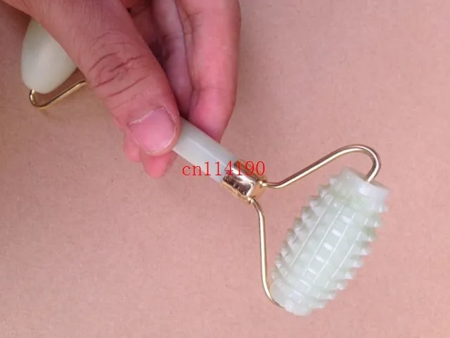 Нефритовый роллер для массажа лица и шеи 100 шт./лот бесплатная доставка